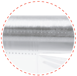 Perforated cling film on roll manufactured by Politan